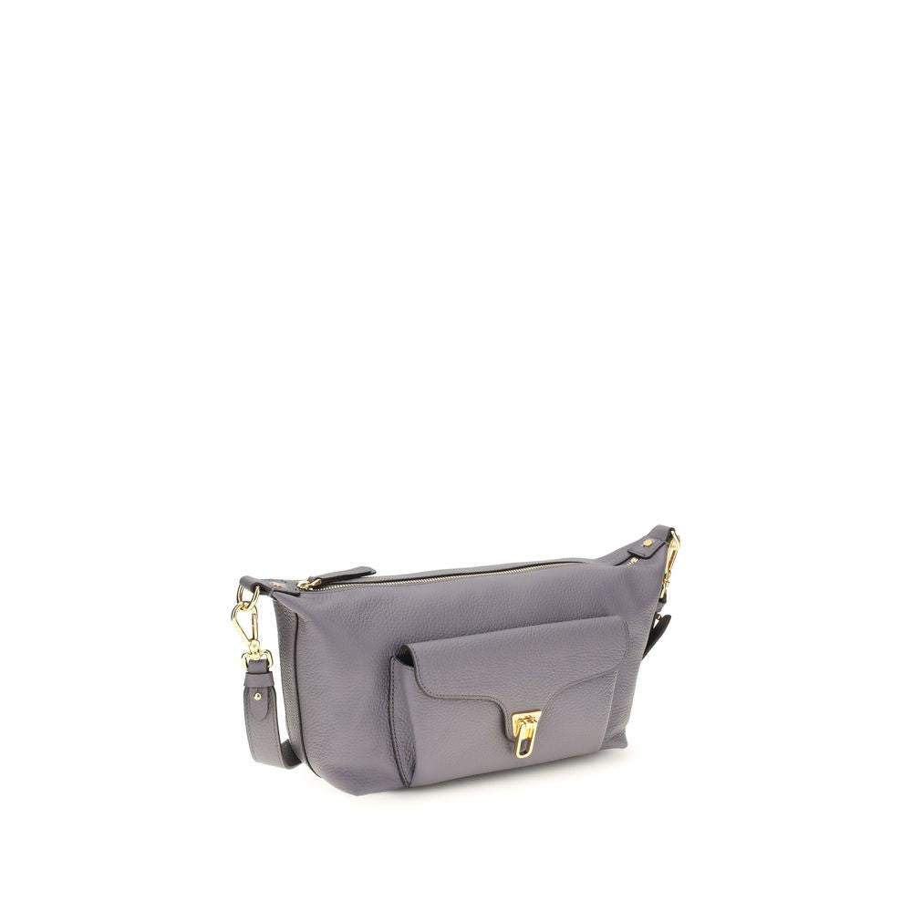 Coccinelle Gray Leather Shoulder Bag