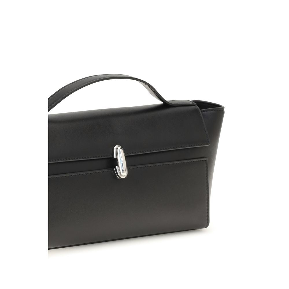Savette Black Leather Shoulder Bag