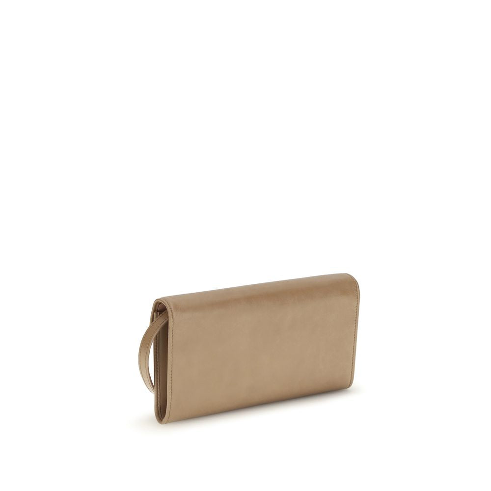 Miu Miu Beige Leather Wallet