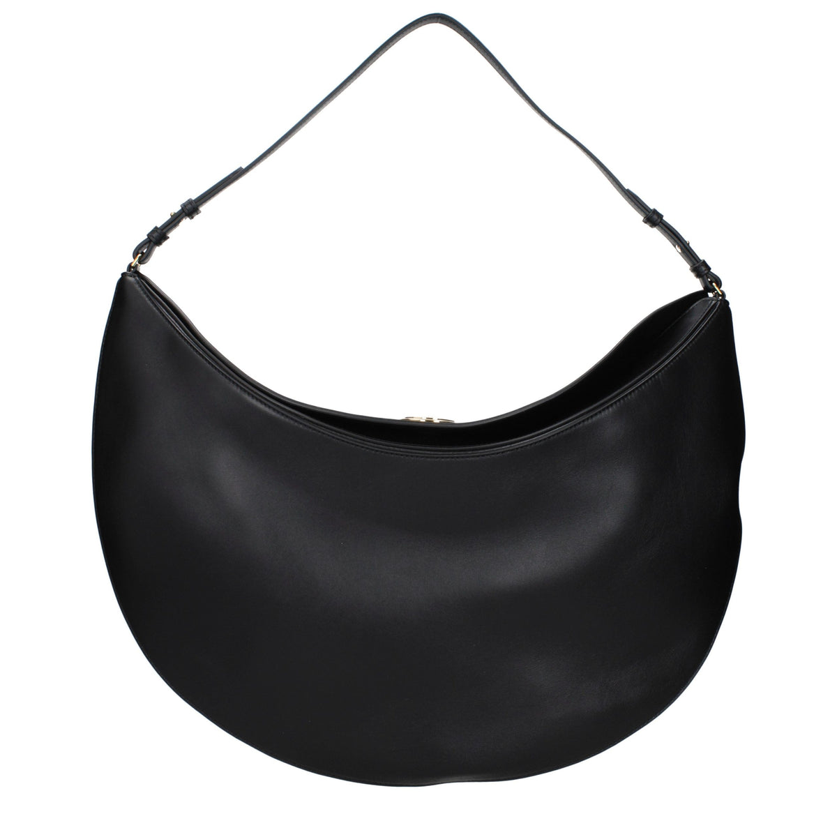 New Jacquemus Black Leather Shoulder Bag