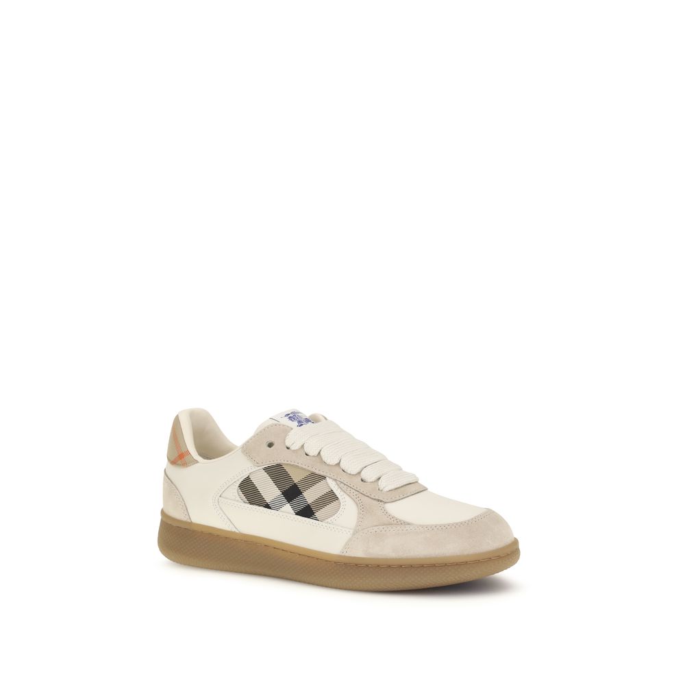 Burberry Beige Leather Sneakers
