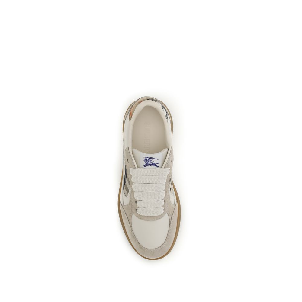 Burberry Beige Leather Sneakers