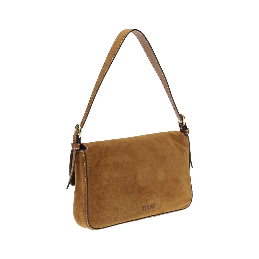 Staud Brown Leather Shoulder Bag