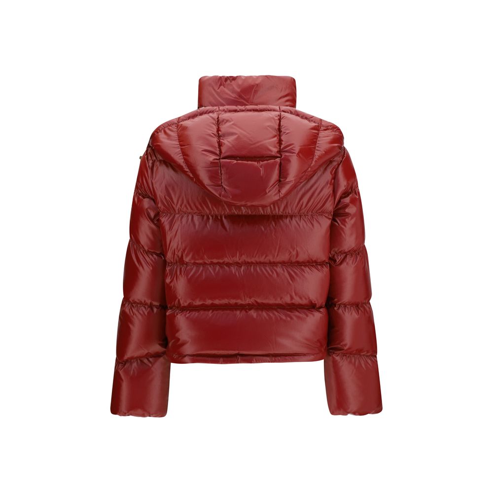 Moncler Red Goose Down Full-Length Jacket