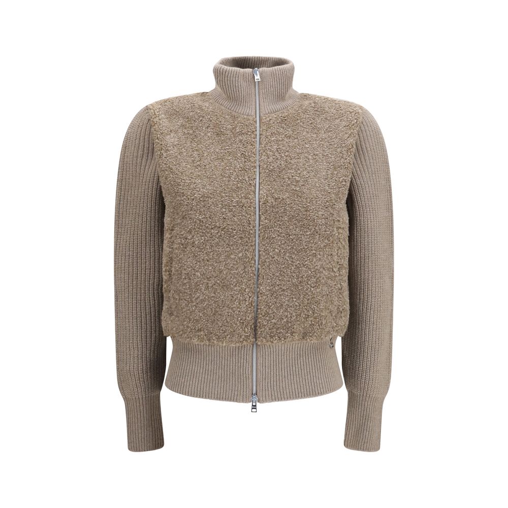 Herno Beige Wool Cardigan