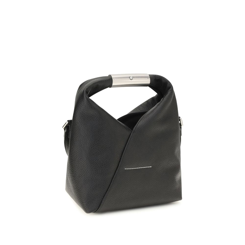 MM6 Black Leather Shoulder Bag