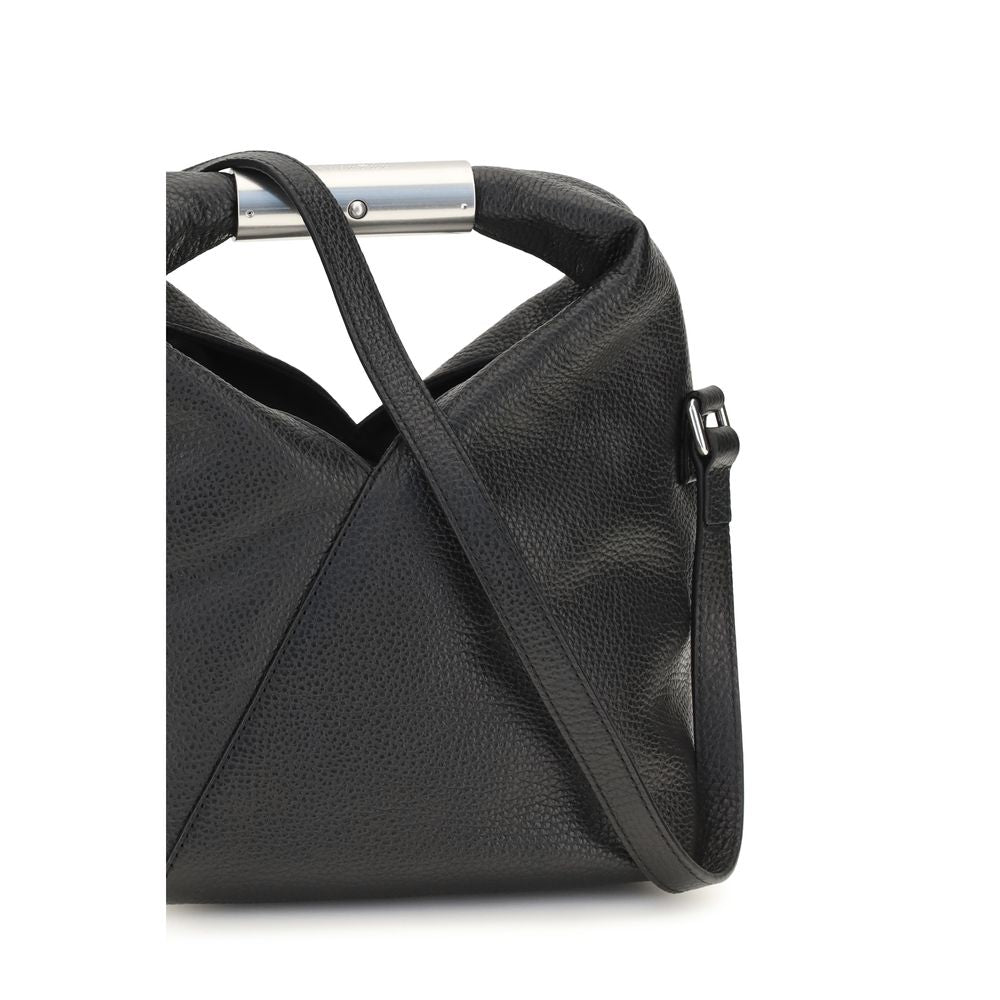 MM6 Black Leather Shoulder Bag