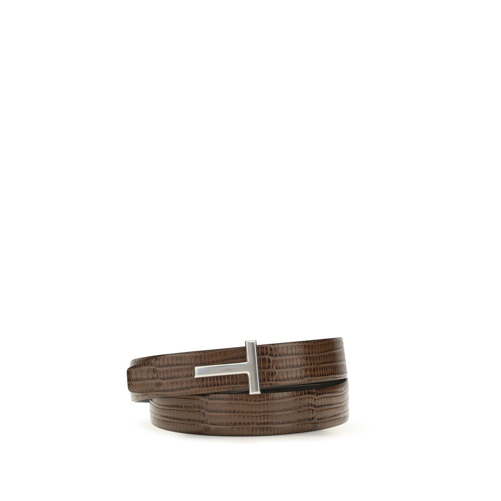 Tom Ford Brown Leather Belt