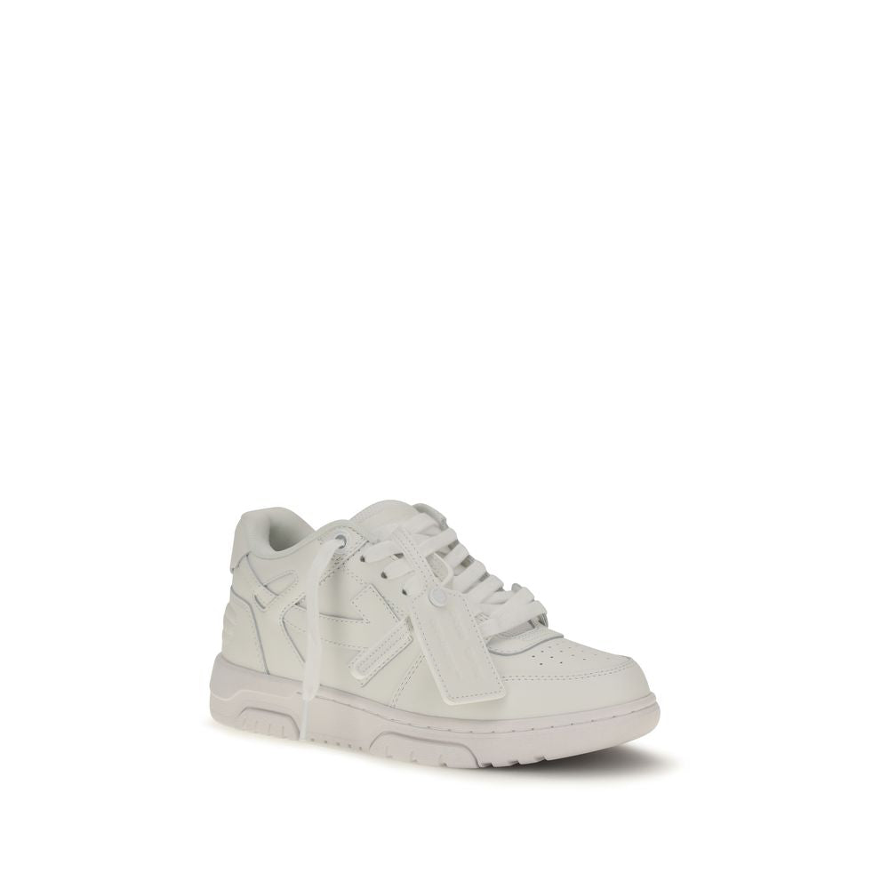 Off-White White Leather Low Top Sneakers
