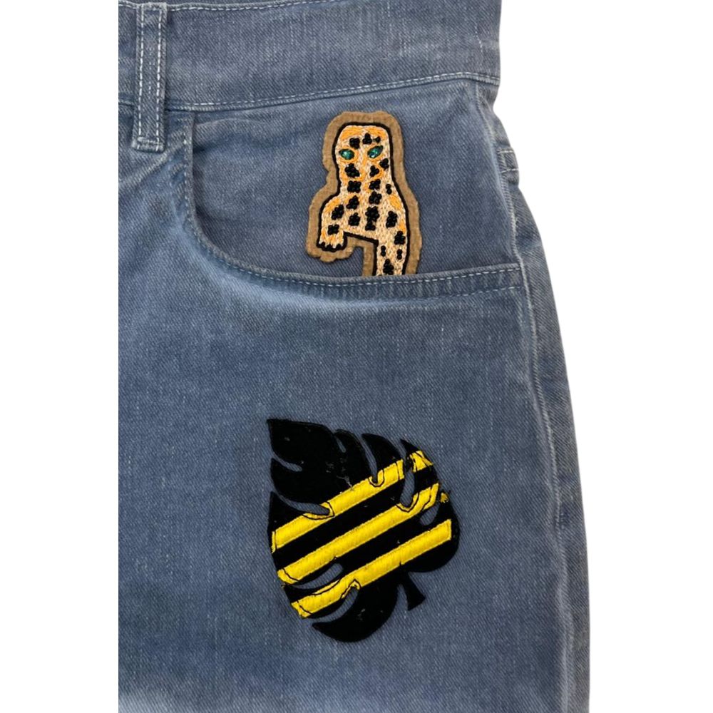 New Mr&Mrs Italy Blue Cotton Women Shorts