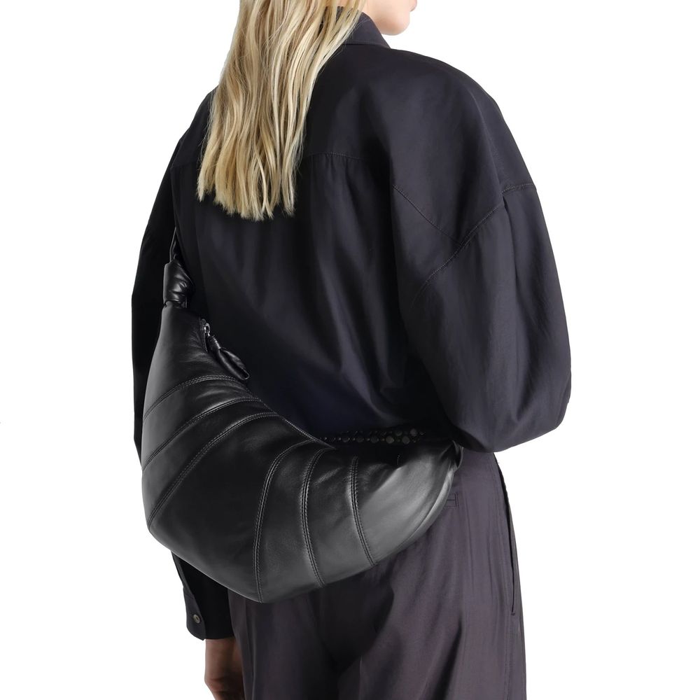 Lemaire Black Leather Shoulder Bag