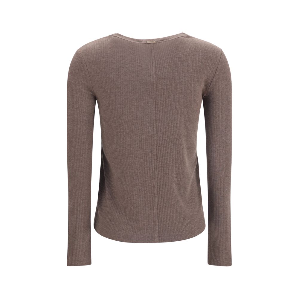 New Max Mara Brown Lyocell Sweatshirt