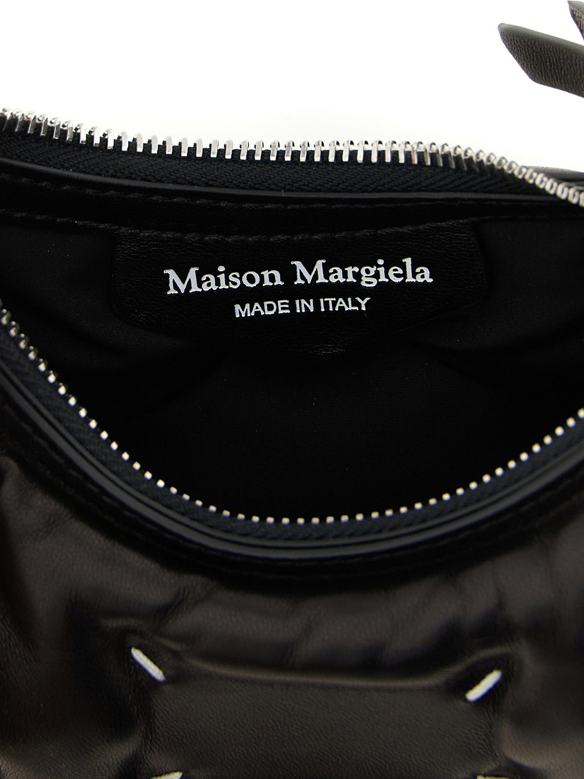 Maison Margiela Black Leather Shoulder Bag