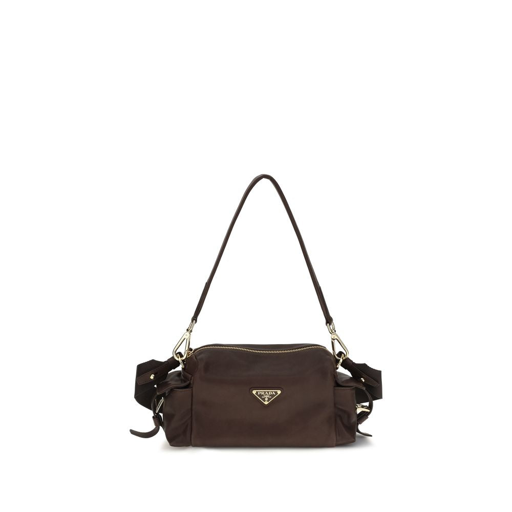Prada Brown Napa Leather / Shoulder Bag