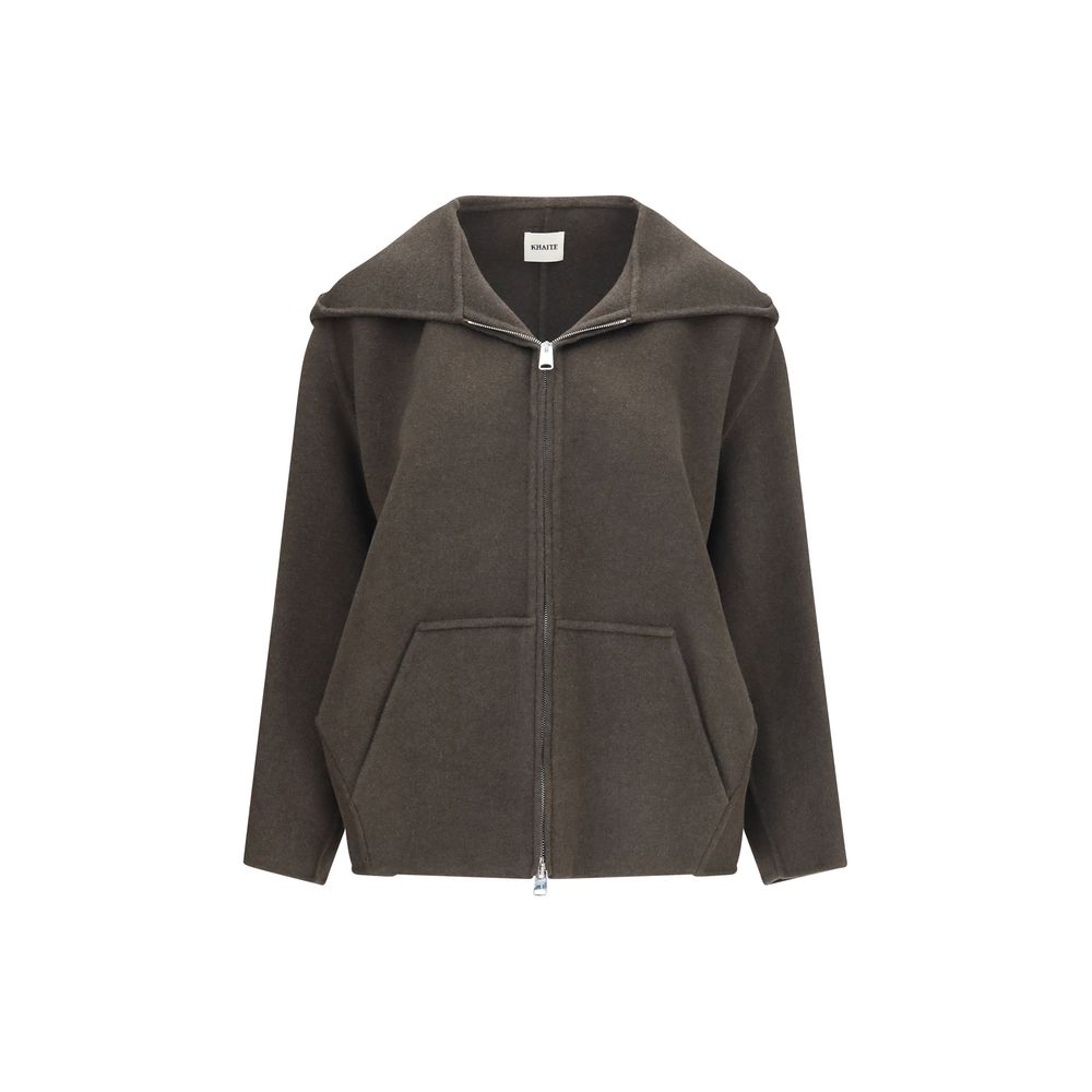 Khaite Bicolor Wool Full-Length Jacket