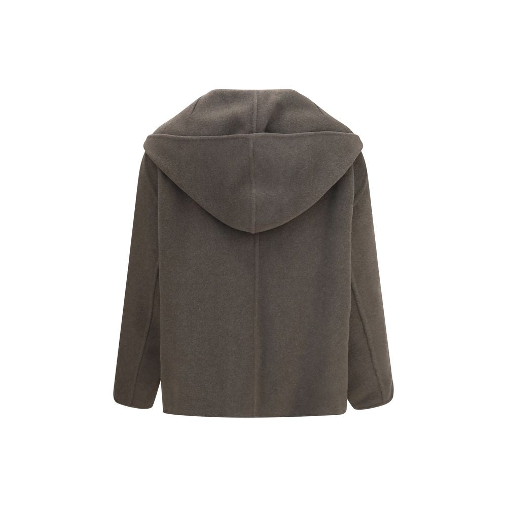 Khaite Bicolor Wool Full-Length Jacket