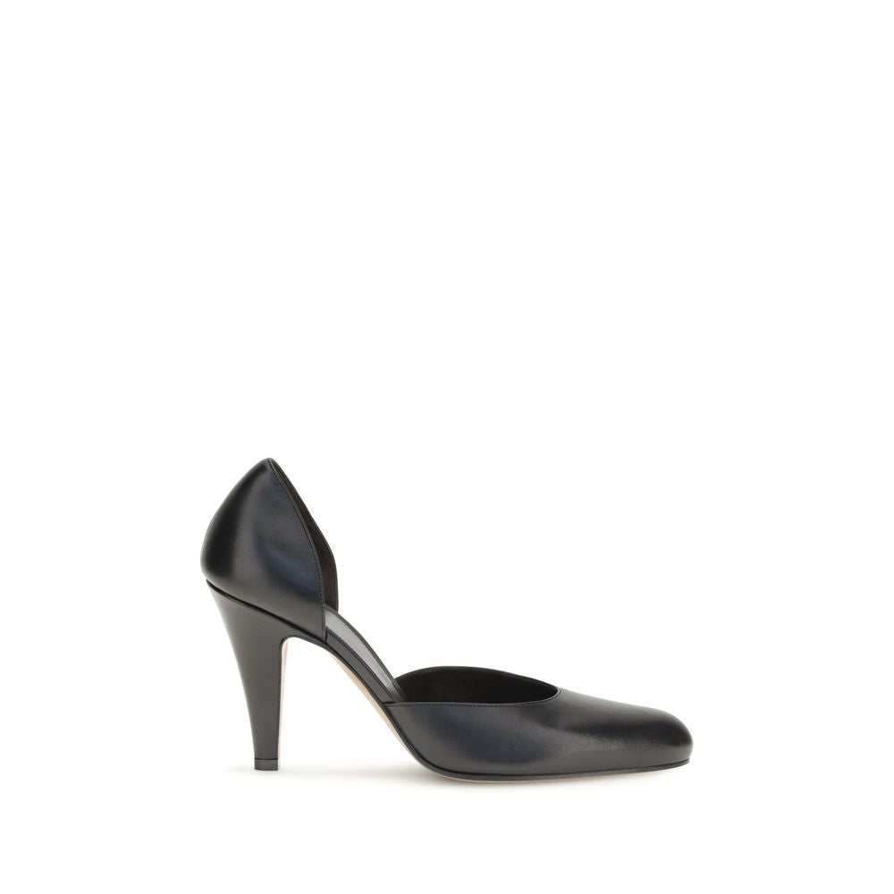 The Row Black Aries High Heel Pumps