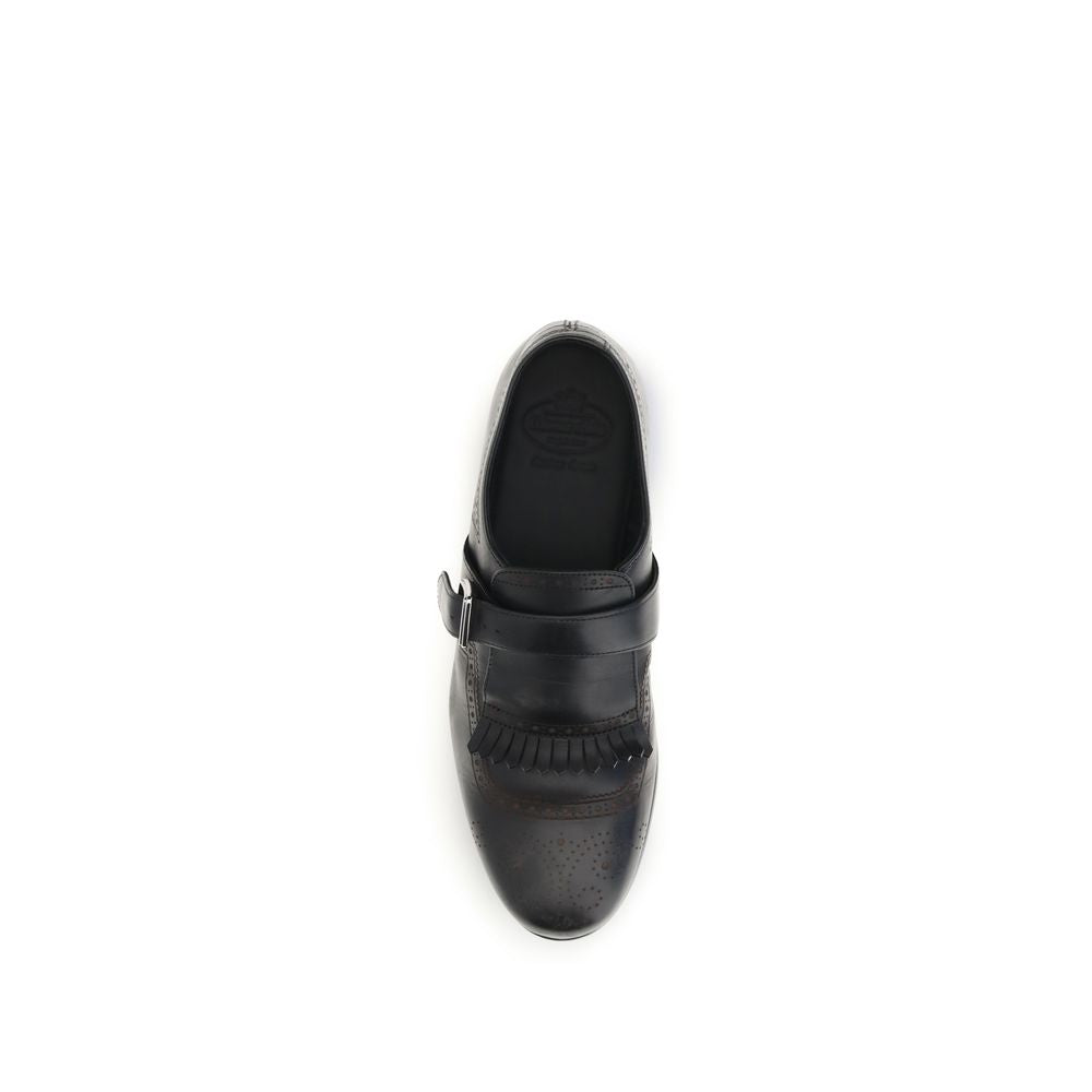 Church's Black Leather Slip-On Loafers