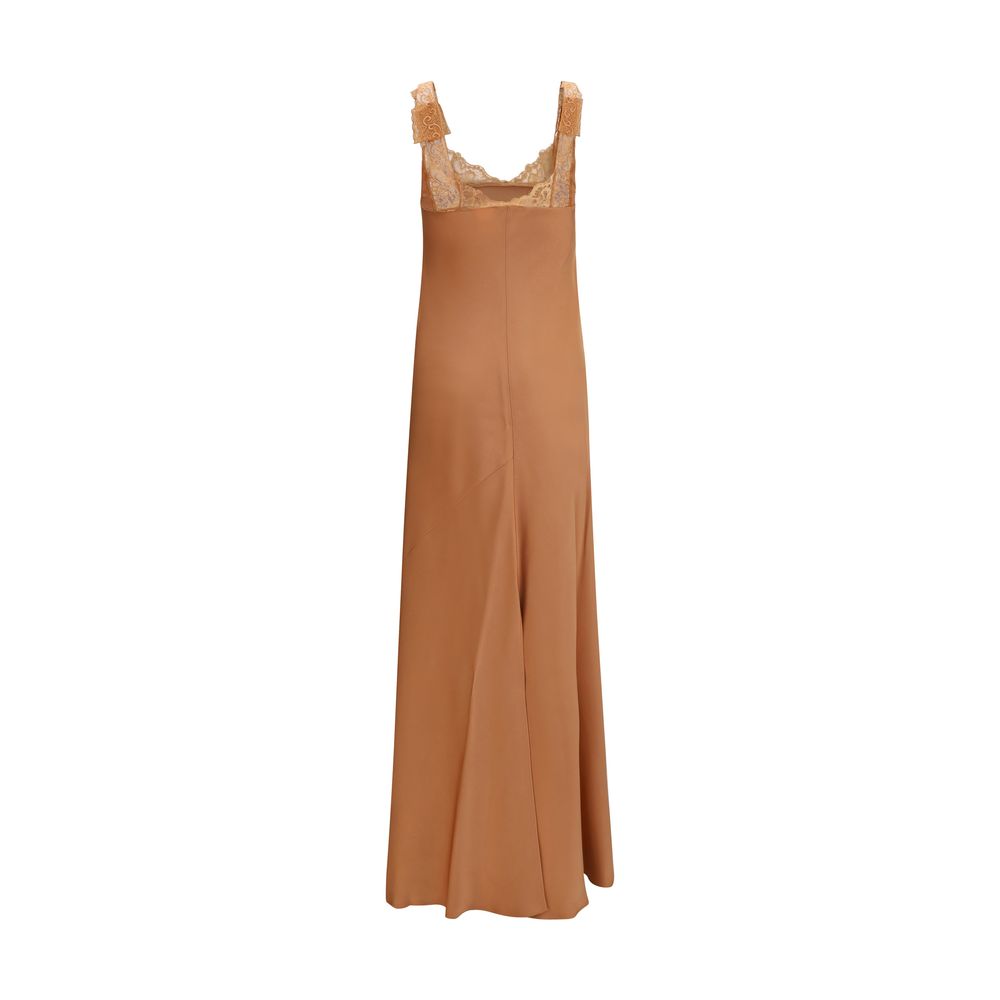Forte_Forte Beige Acetate Casual Dress