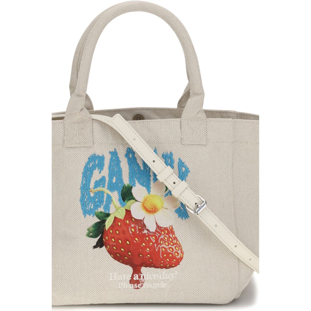 Ganni Beige Shoulder Bag