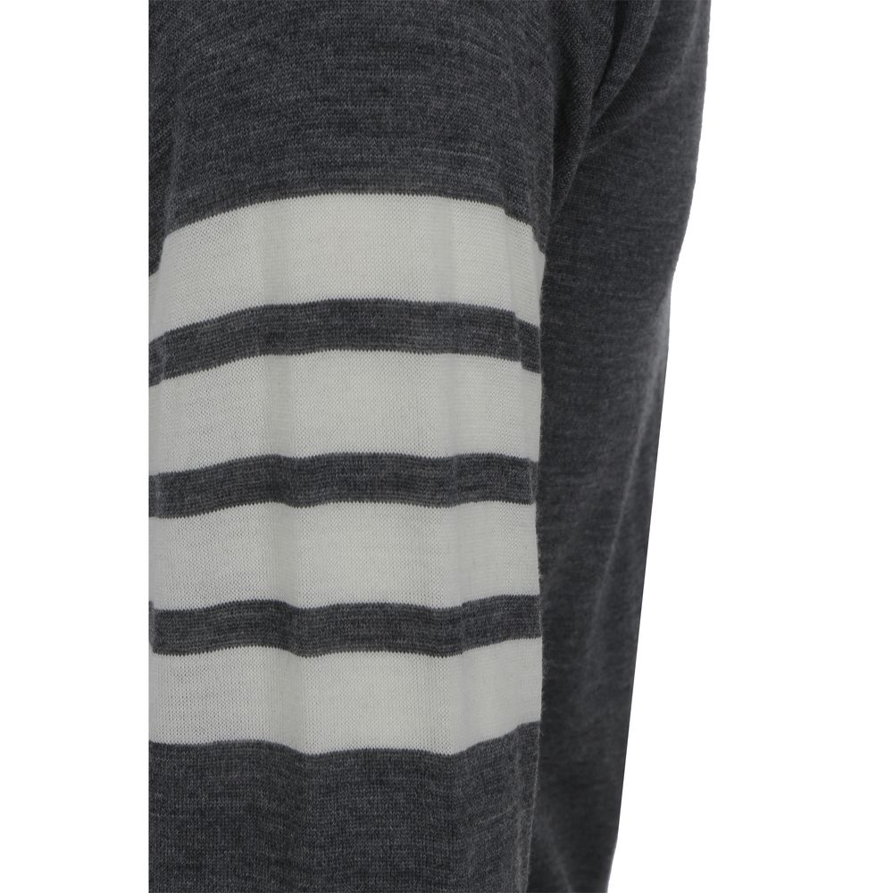 Thom Browne Gray Wool Cardigan