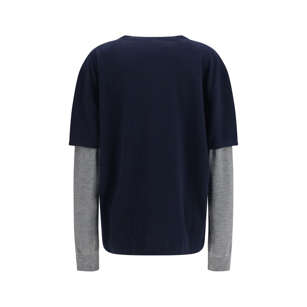 Miu Miu Blue Wool Sweatshirt