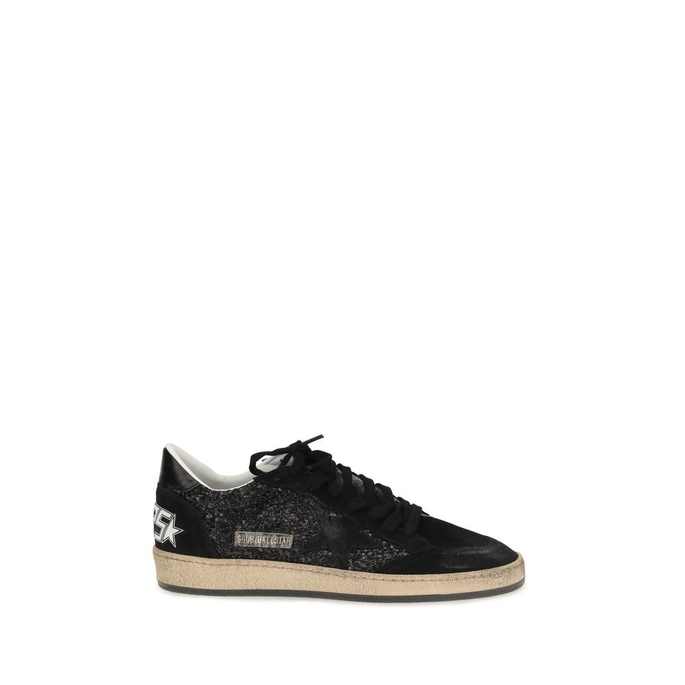 Golden Goose Black Leather Low Top Sneakers