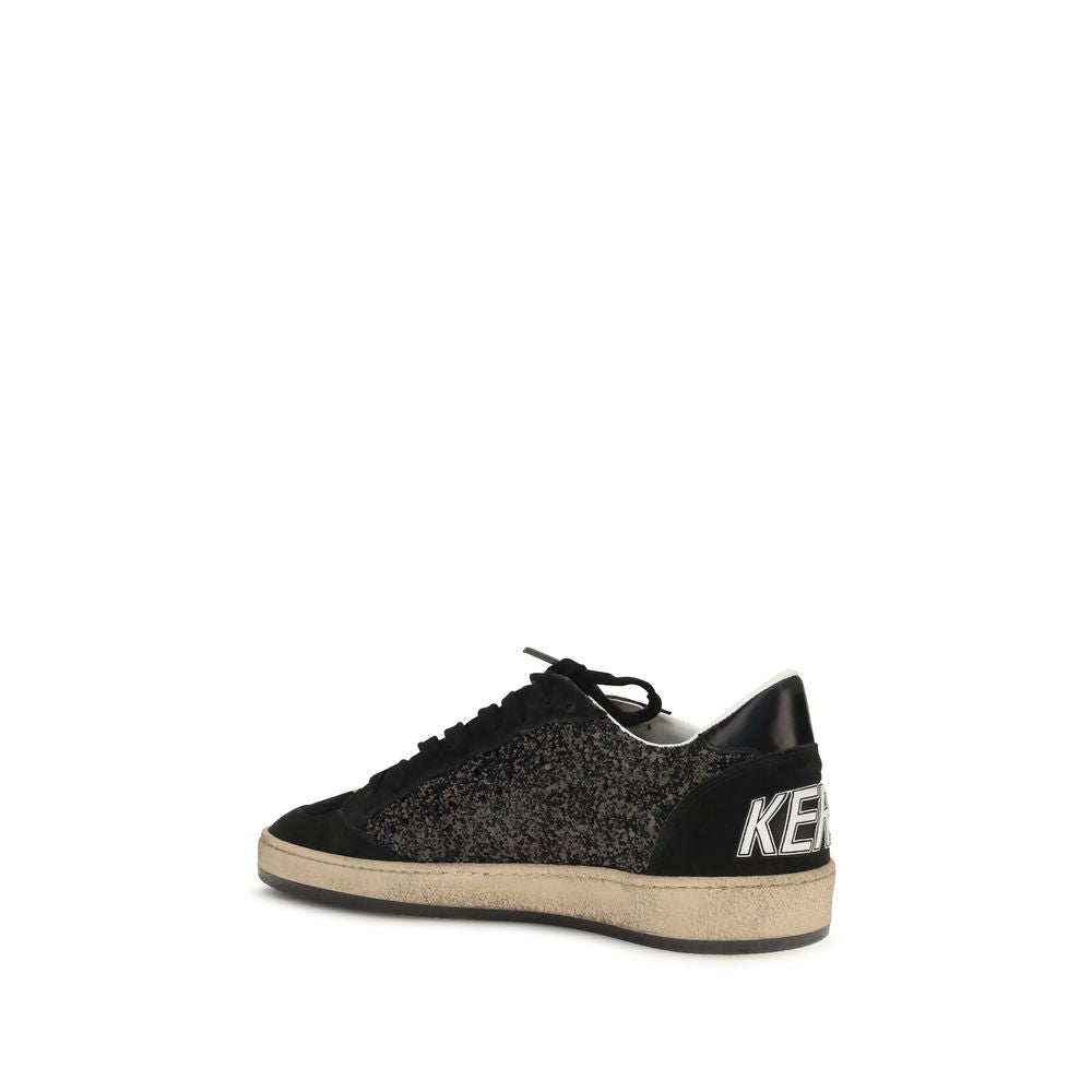 Golden Goose Black Leather Low Top Sneakers