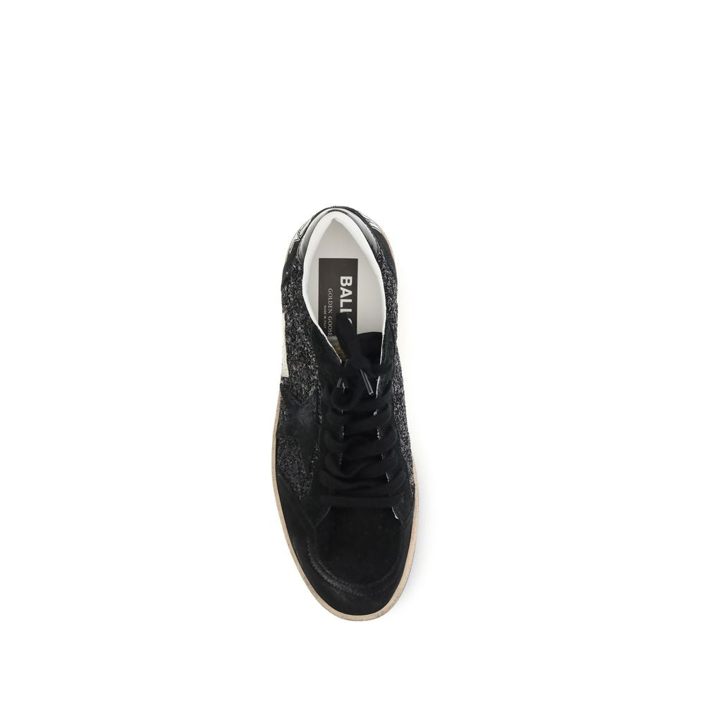 Golden Goose Black Leather Low Top Sneakers
