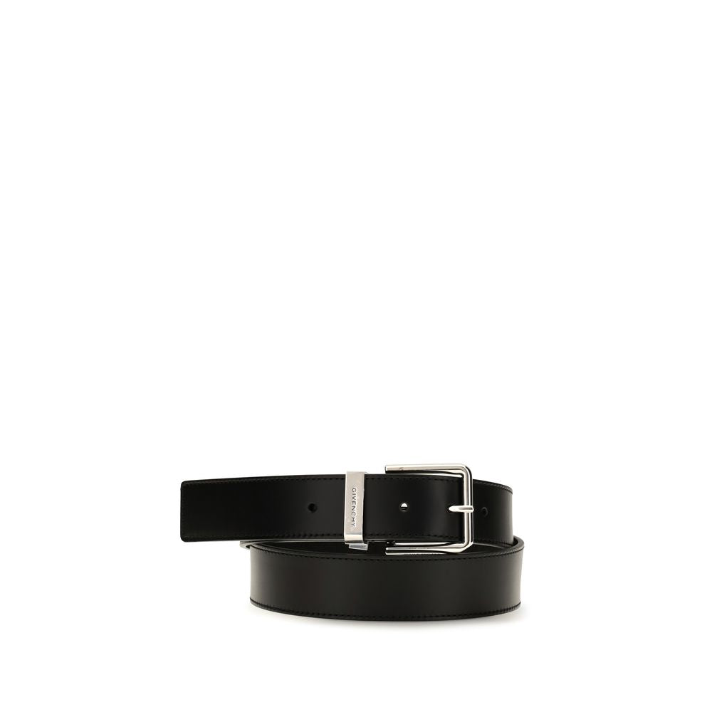Givenchy Black Leather Regular Belt