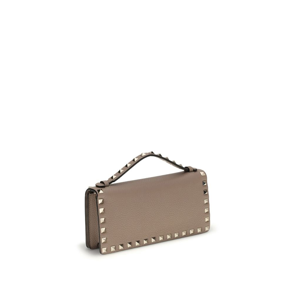 Valentino Garavani Beige Leather Wallet