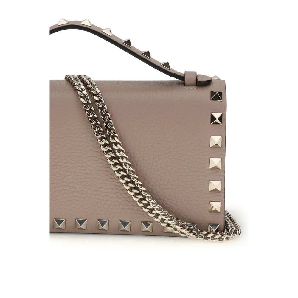 Valentino Garavani Beige Leather Wallet