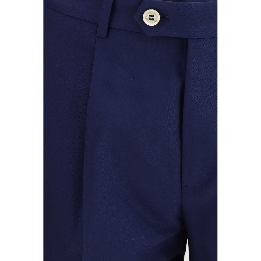 Brunello Cucinelli Blue Wool Two-Piece Suit