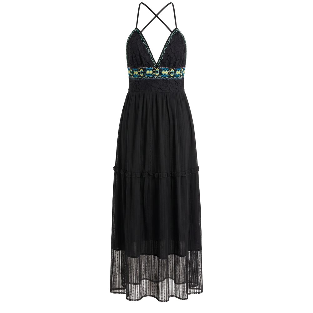 Trussardi Jeans Black Cotton Women Dress
