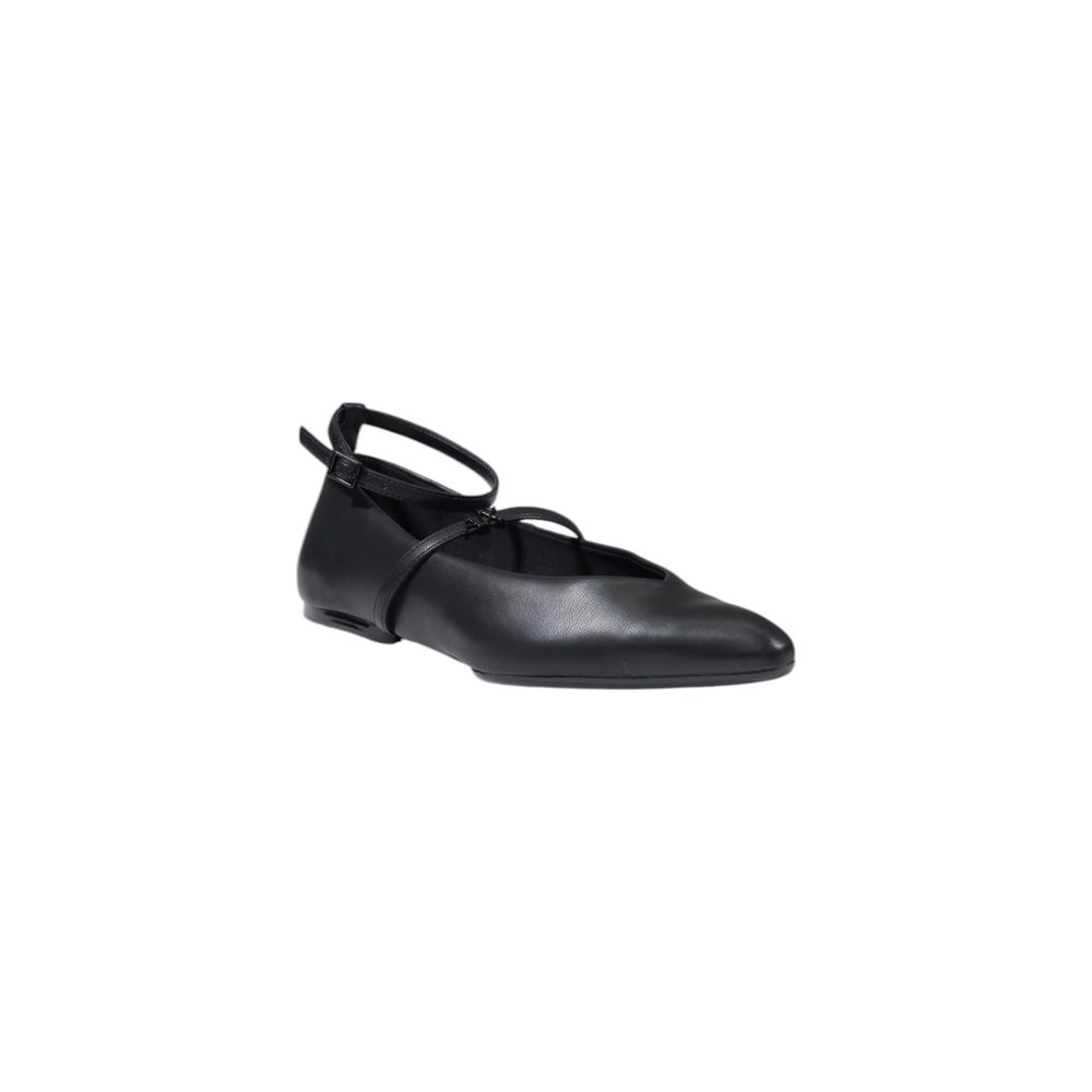 Armani Exchange Black Polyester Platform Pumps