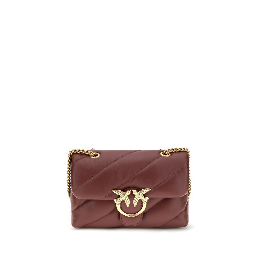 PINKO Bordeaux Aries Shoulder Bag