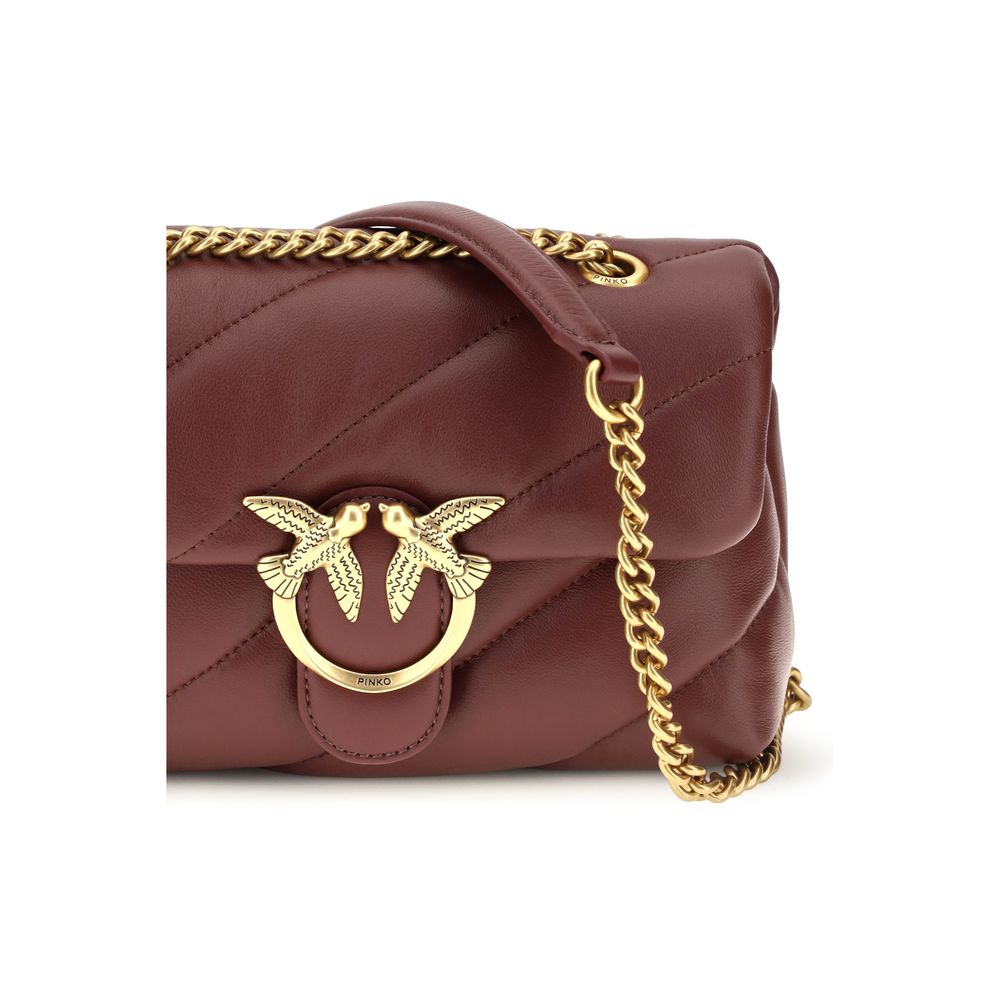 PINKO Bordeaux Aries Shoulder Bag