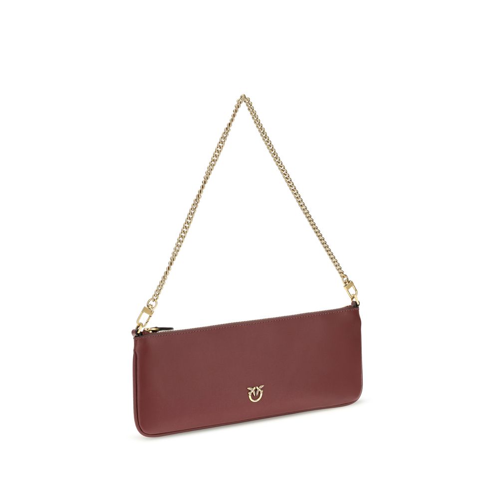 PINKO Bordeaux Leather Shoulder Bag