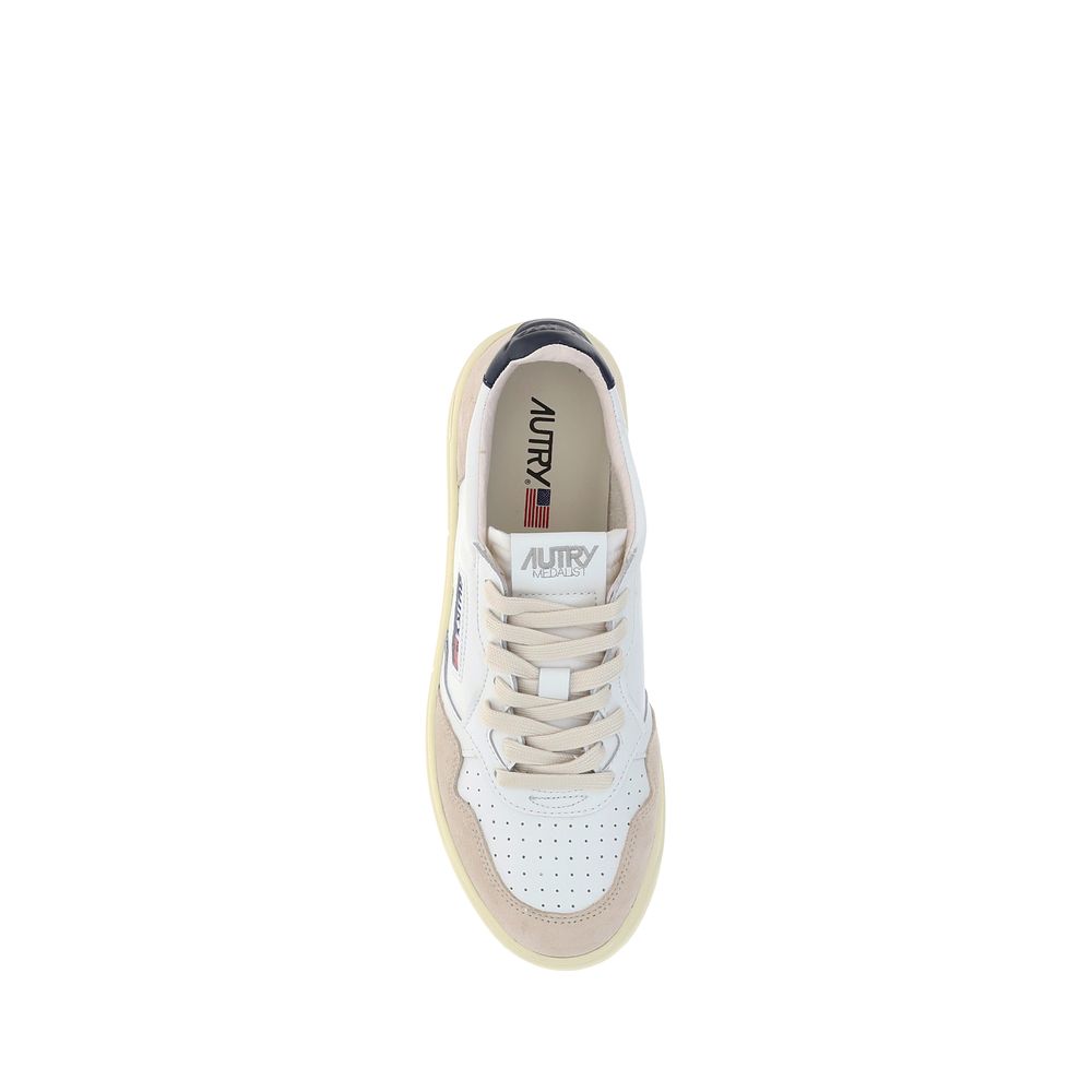 Autry White Leather Athletic Sneakers