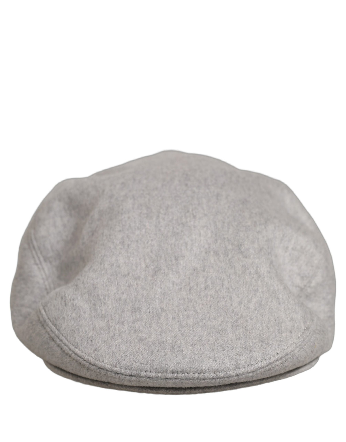 New Dolce & Gabbana Men Light Grey Cashmere Newsboy Cabbie Cap Hat