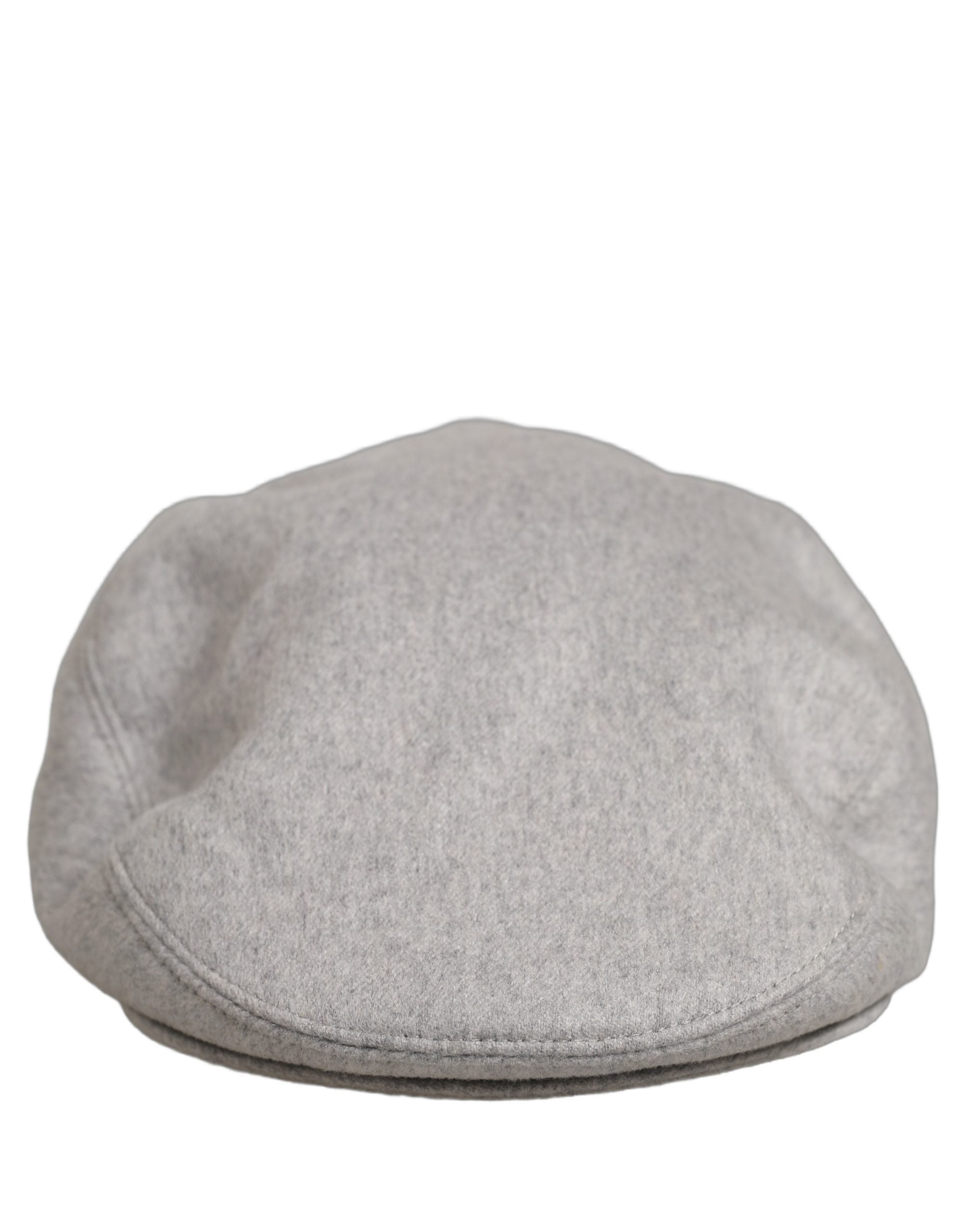 Dolce & Gabbana Men Light Grey Cashmere Newsboy Cabbie Cap Hat