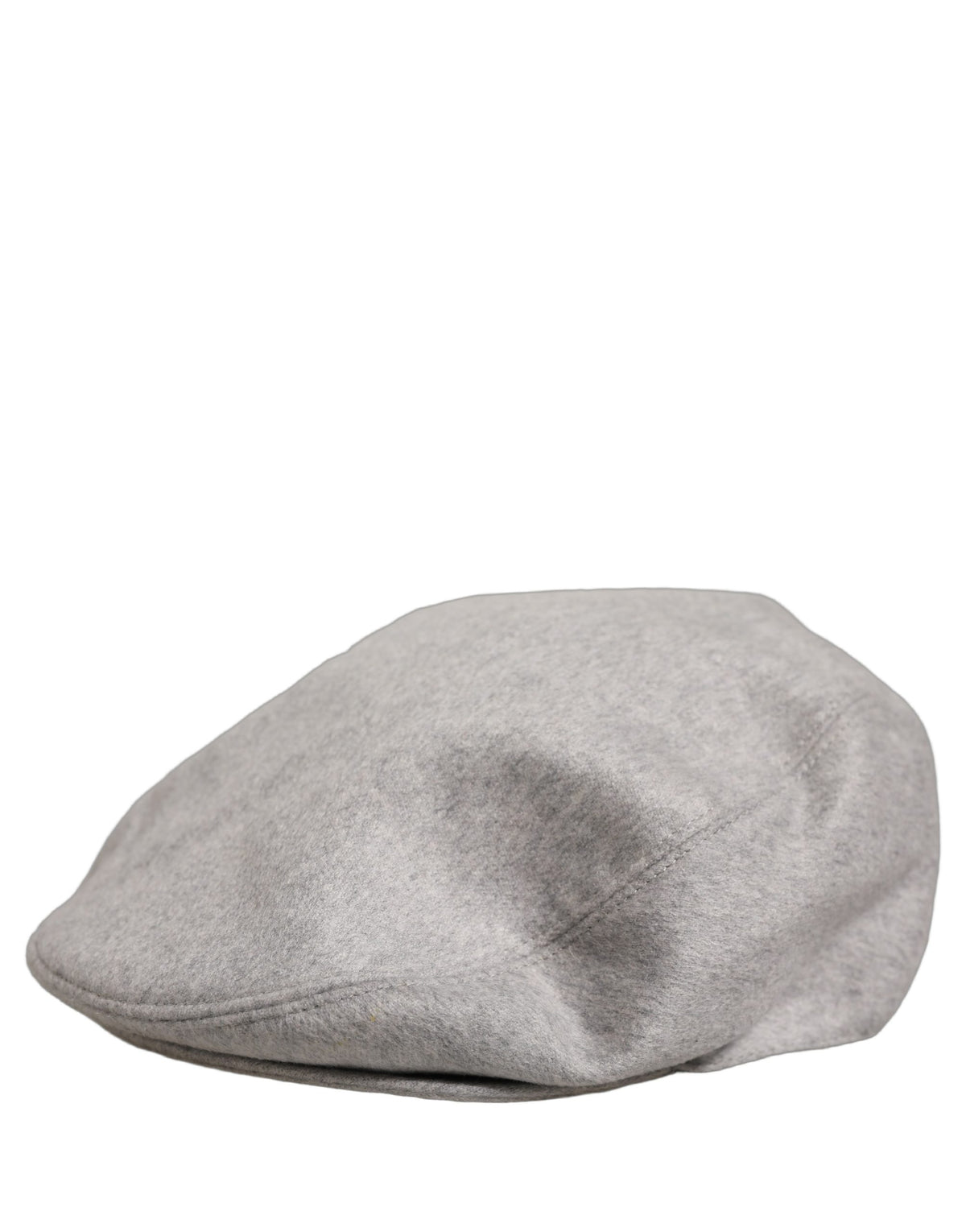 New Dolce & Gabbana Men Light Grey Cashmere Newsboy Cabbie Cap Hat