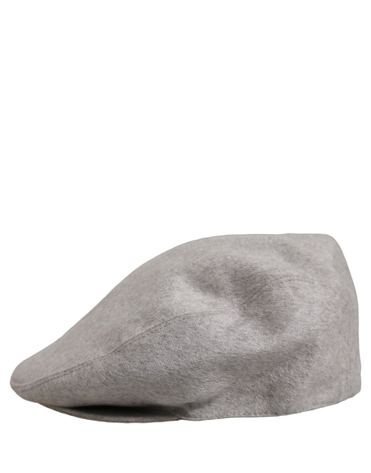 New Dolce & Gabbana Men Light Grey Cashmere Newsboy Cabbie Cap Hat