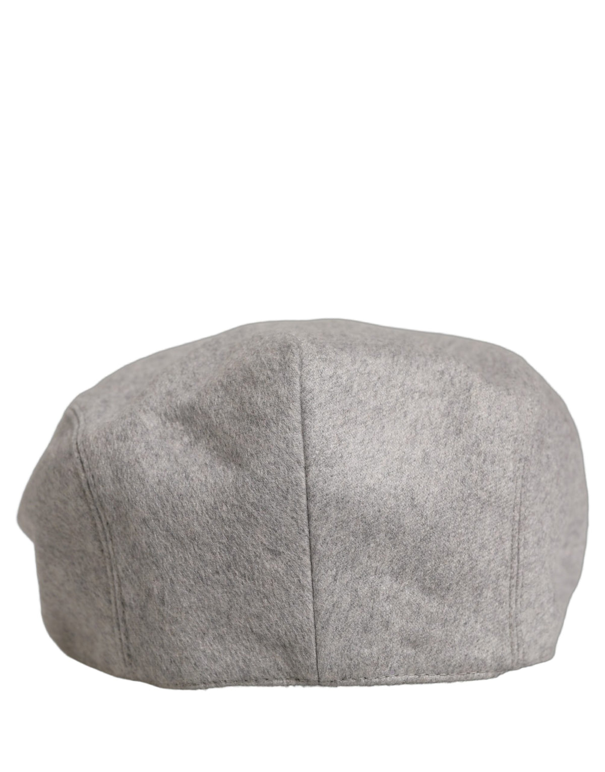 New Dolce & Gabbana Men Light Grey Cashmere Newsboy Cabbie Cap Hat