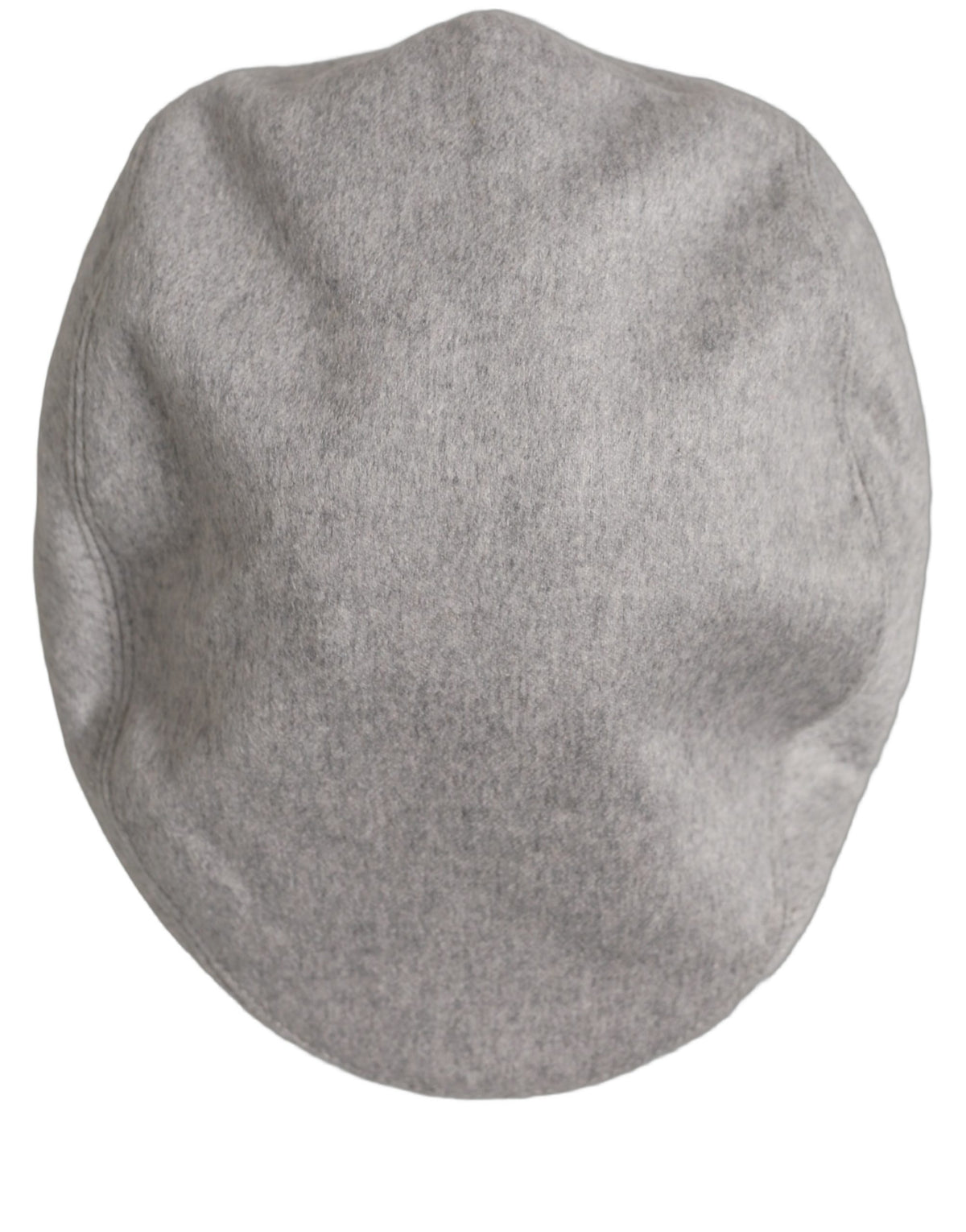 New Dolce & Gabbana Men Light Grey Cashmere Newsboy Cabbie Cap Hat