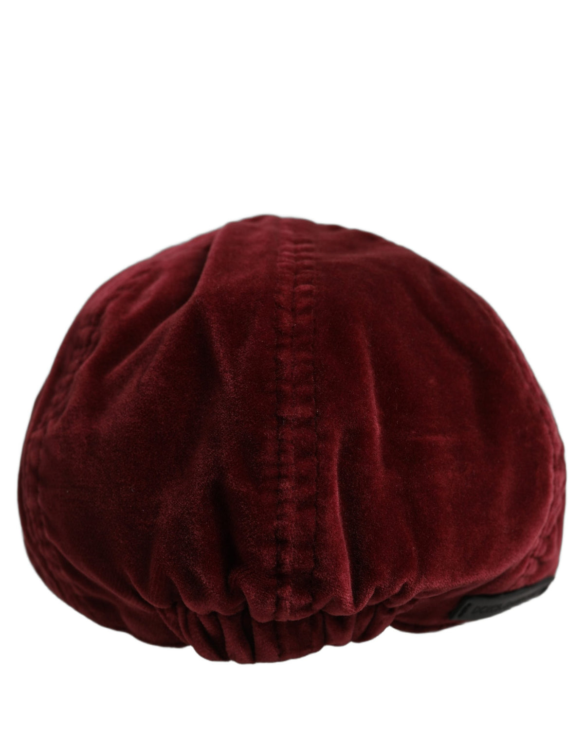 New Dolce & Gabbana Men Dark Red Cotton Newsboy Capello Cabbie Hat
