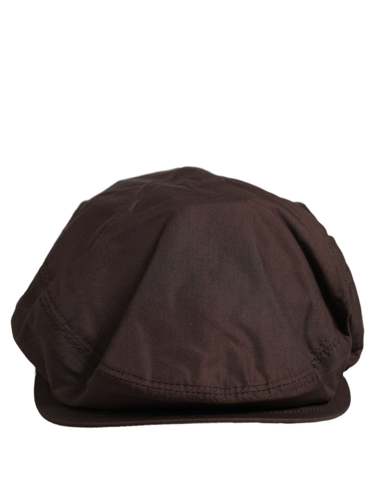 New Dolce & Gabbana Men Brown Cotton Newsboy Capello Cabbie Hat