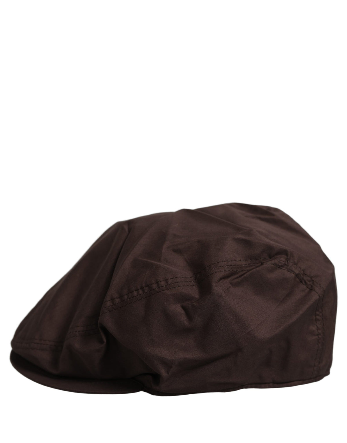 New Dolce & Gabbana Men Brown Cotton Newsboy Capello Cabbie Hat