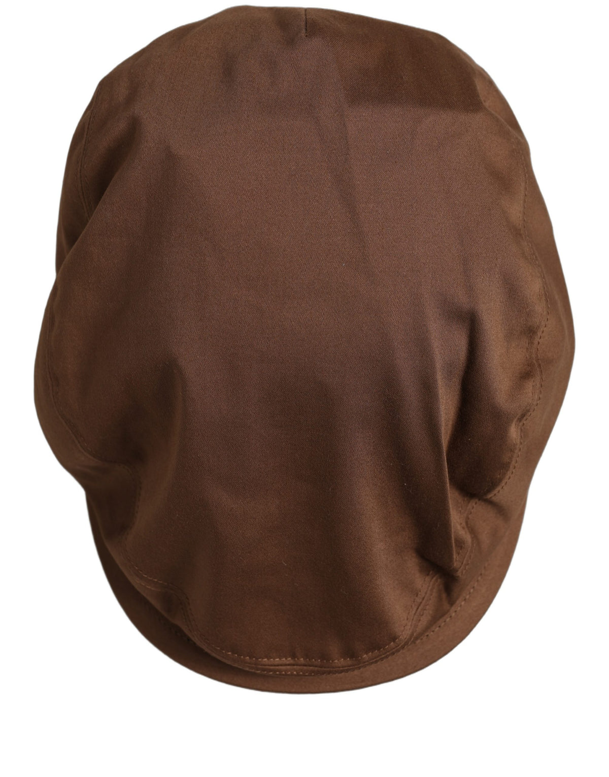 New Dolce & Gabbana Men Brown Cotton Newsboy Capello Cabbie Hat