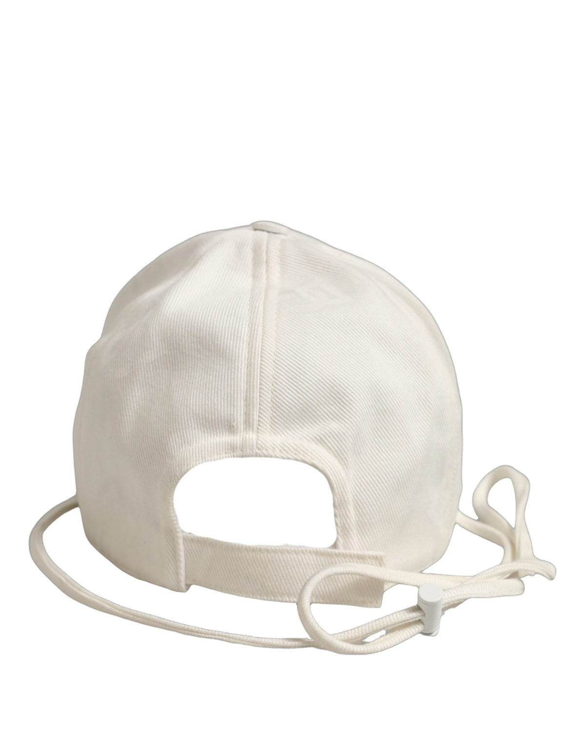 New Dolce & Gabbana Men White Cotton Stretch Baseball Capello Hat